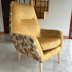 Fauteuil Catania Moutarde-feuilles