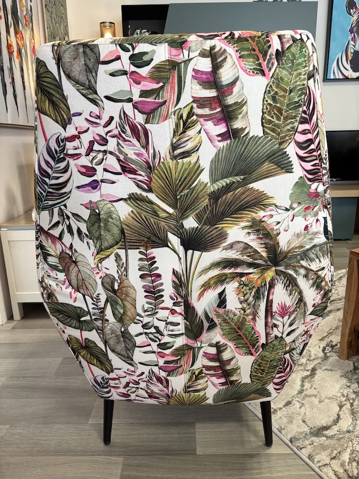 Fauteuil Catania Kaki et tissu déco – Image 3