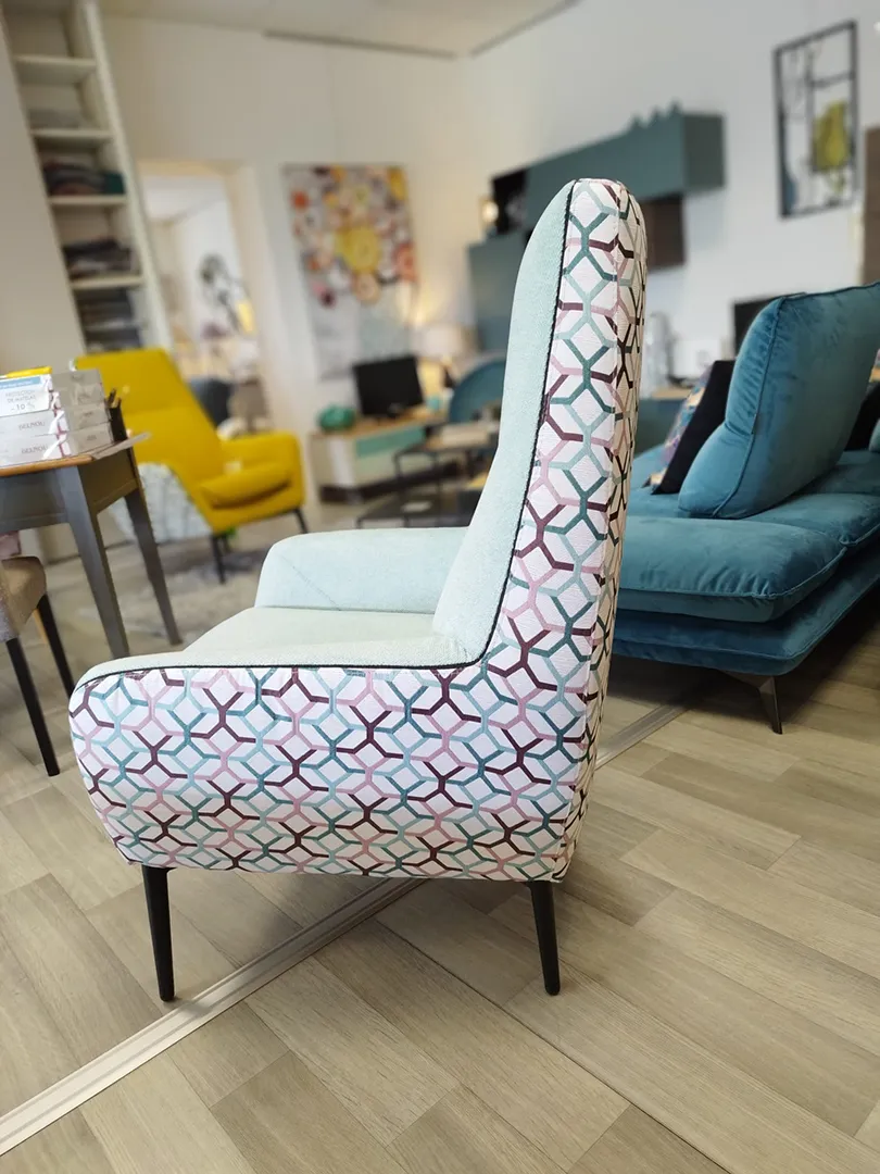 Fauteuil Catania Mosaïc vert-bleu clair – Image 2