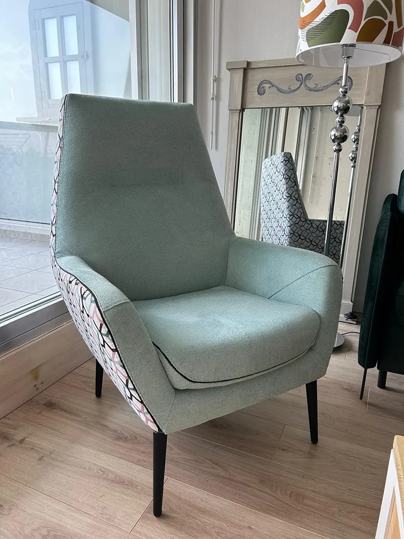 Fauteuil Catania Mosaïc vert-bleu clair – Image 6