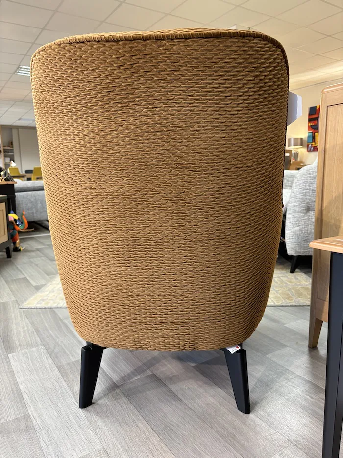 Fauteuil Flora tissu cognac – Image 5