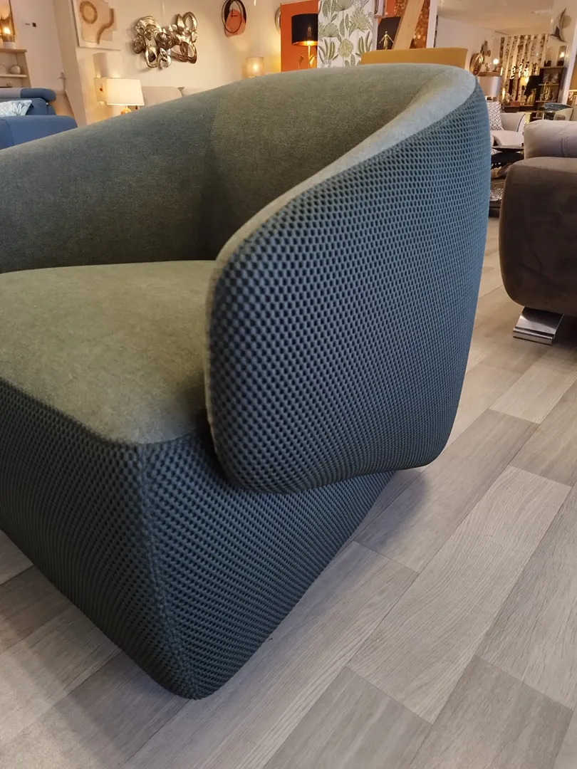 Fauteuil pivotant Géa kaki – Image 5