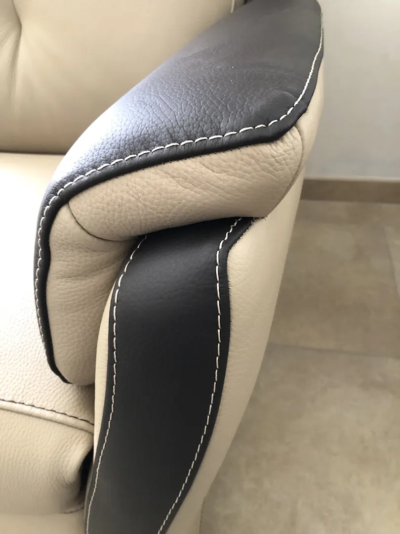 Fauteuil Relaxation Giada cuir chocolat – Image 2