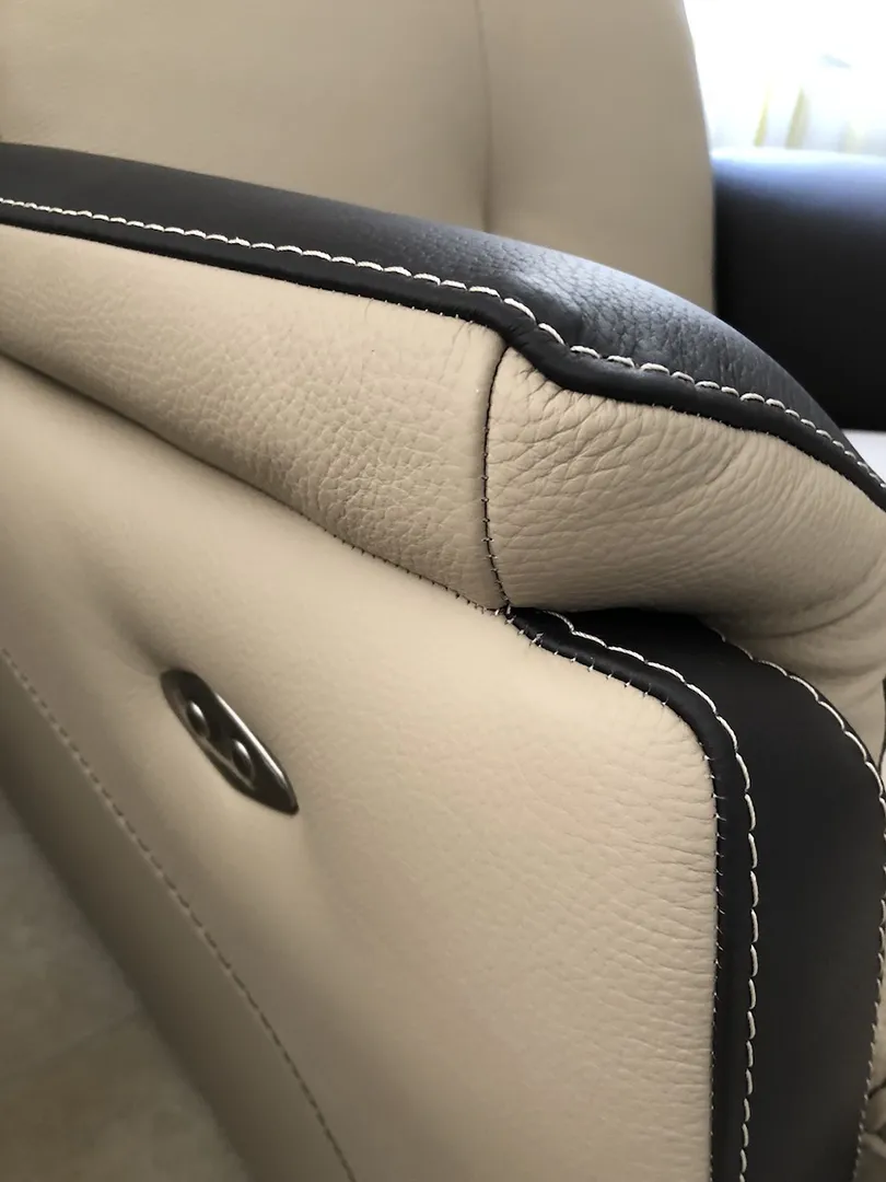 Fauteuil Relaxation Giada cuir chocolat – Image 4