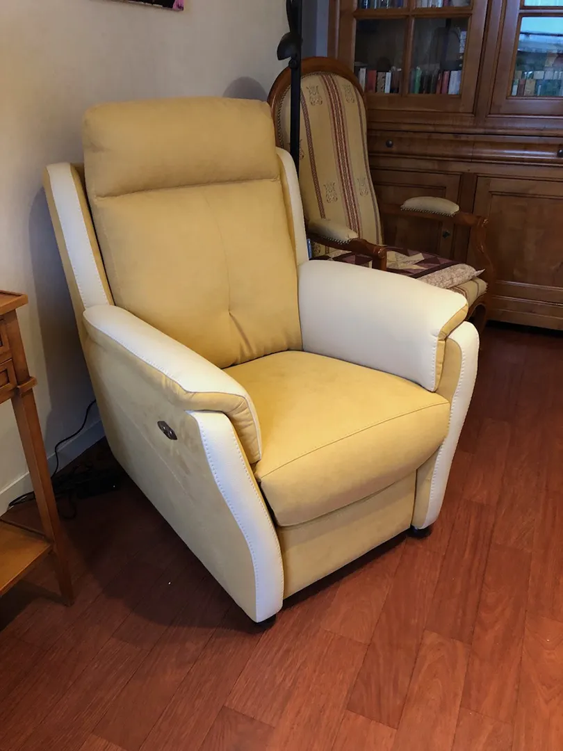 Fauteuil Relaxation Giada jaune