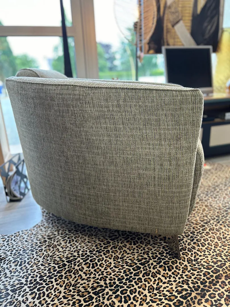 Fauteuil Nube en tissu vert – Image 5