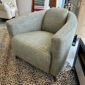Fauteuil Nube en tissu vert