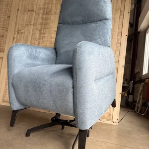 Fauteuil releveur relaxation Mercury bleu