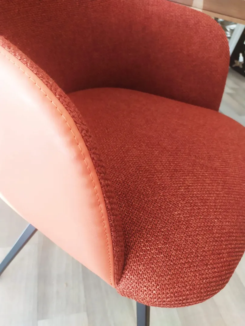 Fauteuil Alizé rotatif brique – Image 2