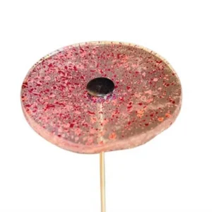 Fleur rouge en verre