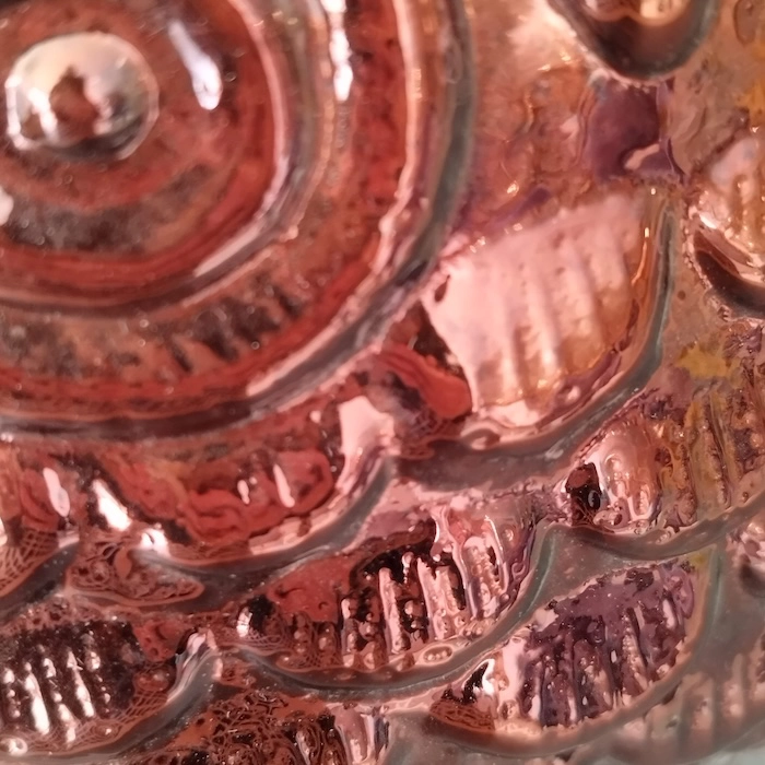 Déco Chouette - Hibou en verre rouille