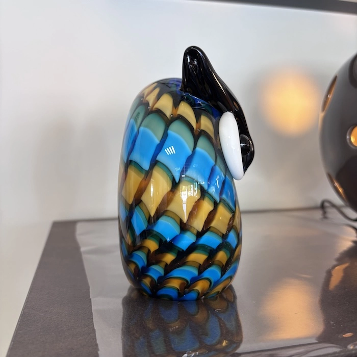 déco hibou bleu