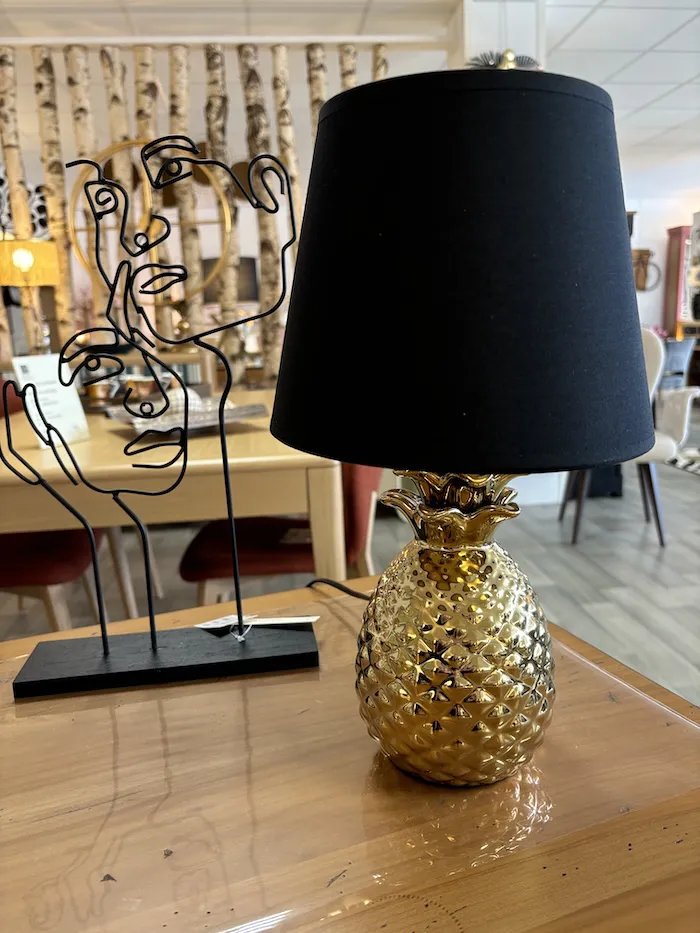 Lampe Ananas Doré – Image 5