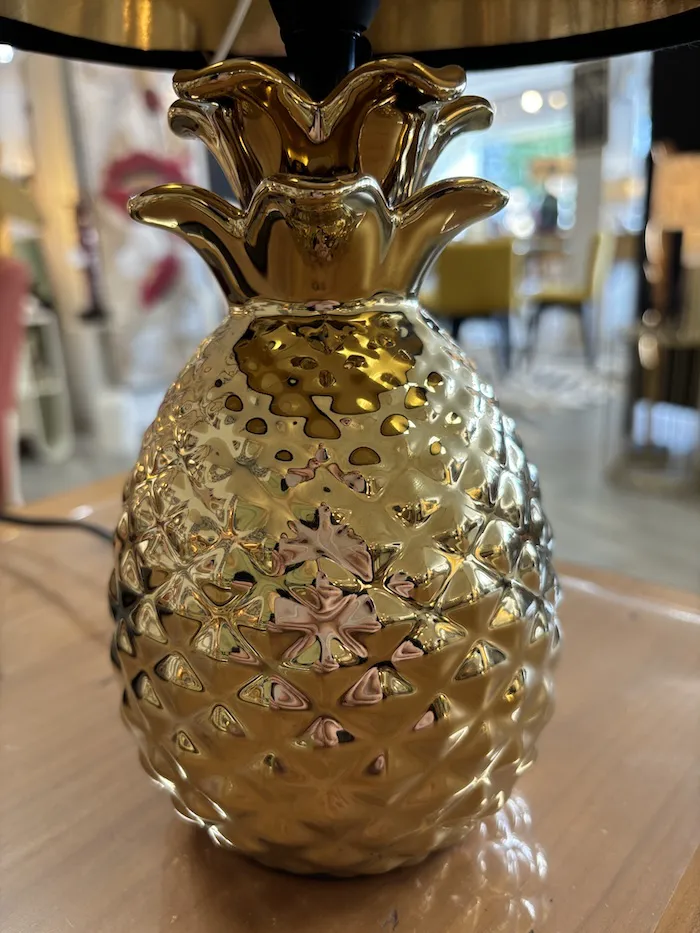 Lampe Ananas Doré – Image 3