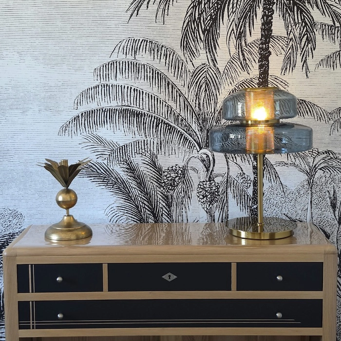 Lampe Bleue rétro