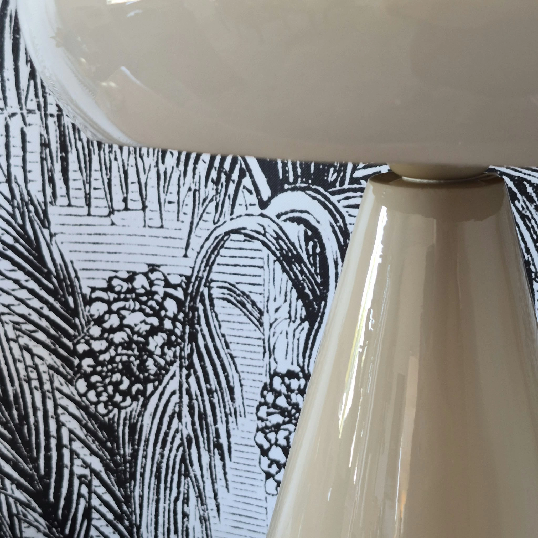 Lampe Champignon ivoire