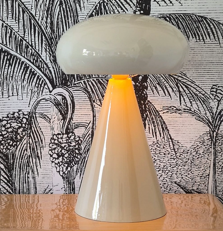 Lampe Champignon ivoire