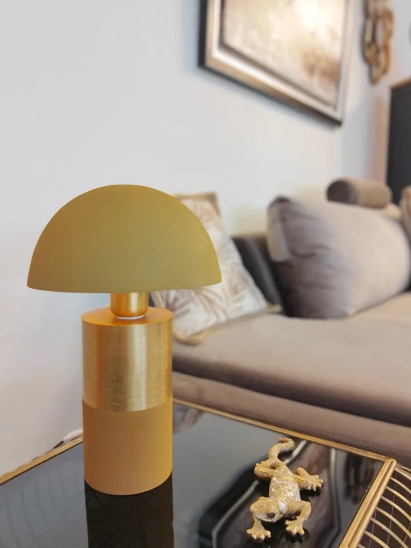 Lampe Champignon doré – Image 3