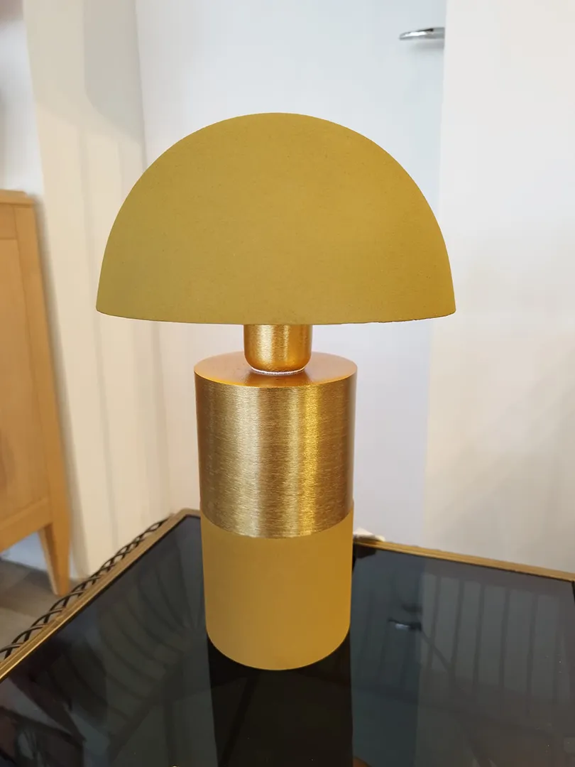 Lampe Champignon doré