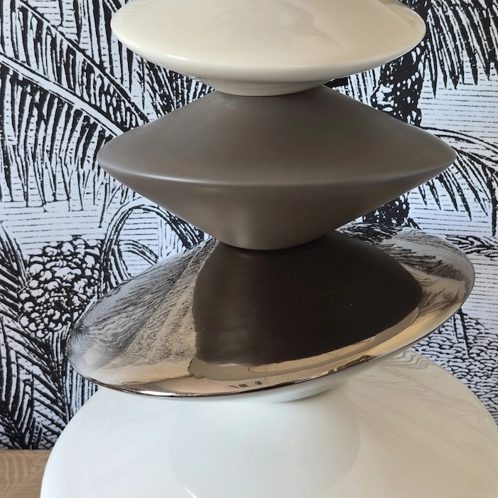 Lampe Crème or marron