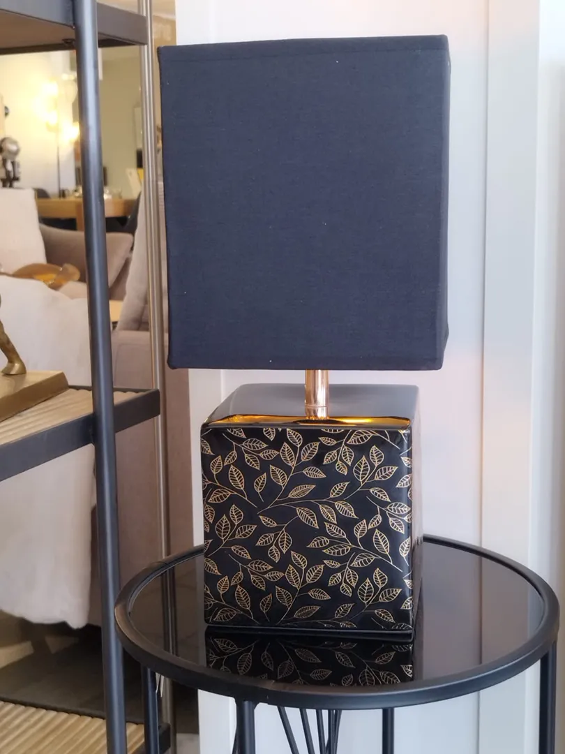 Lampe Noire et dorée