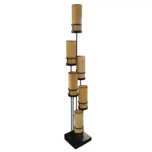Lampe de sol SIXT Cannage