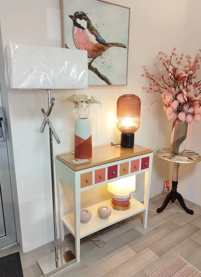 Lampe de sol Croisillons