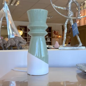Lampe Porcelaine vert - blanc