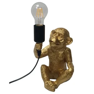 Lampe Singe Or