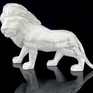 Sculpture Lion marbre