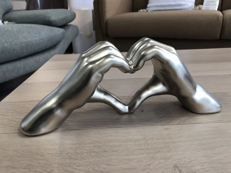 Déco Mains Coeur argent – Image 2