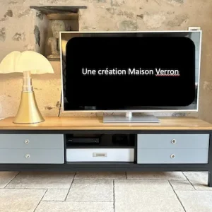 Meuble télévision "Alter Ego" Gris minier