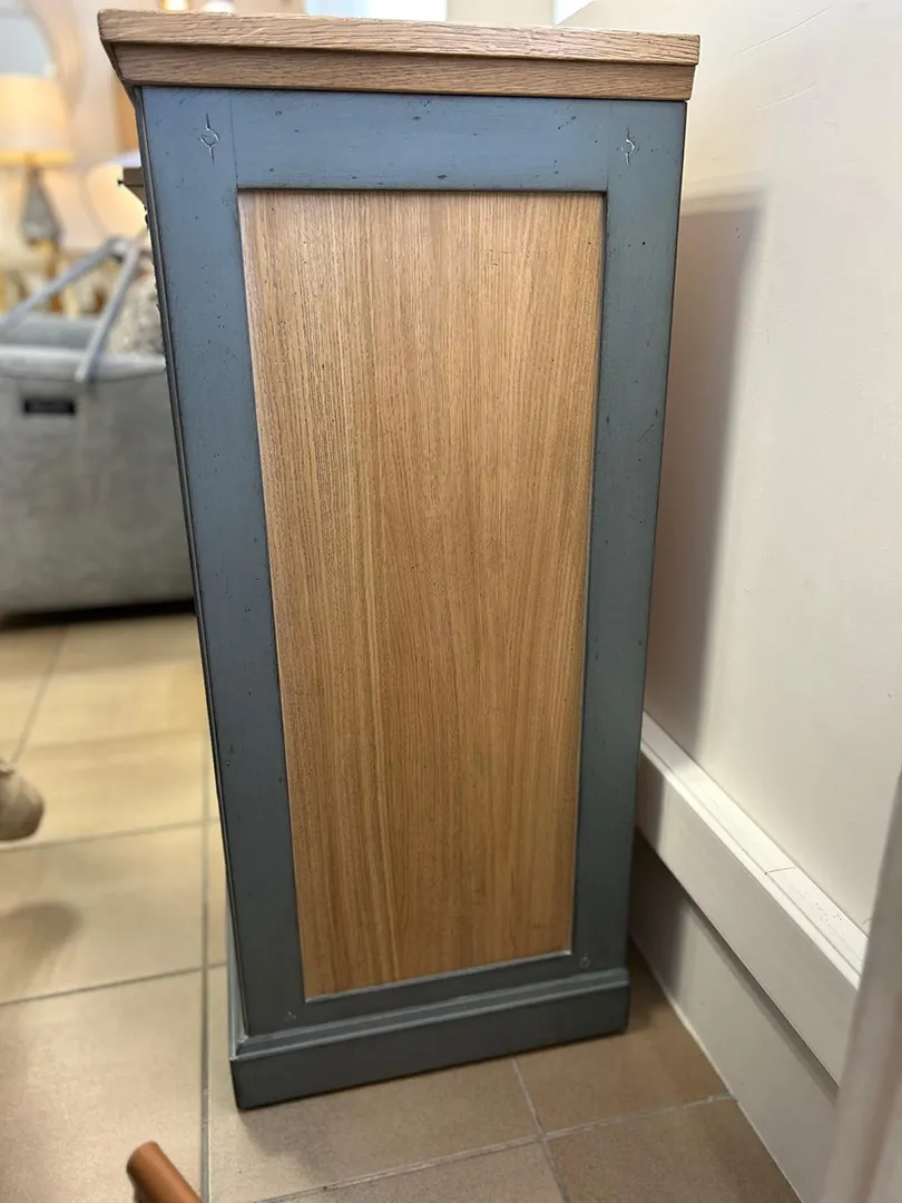 Meuble d'entrée Epure 2 portes coulissantes bleu – Image 3