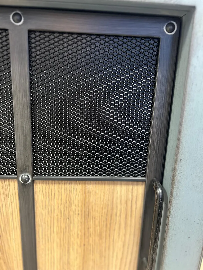 Meuble d'entrée Epure 2 portes coulissantes bleu – Image 9