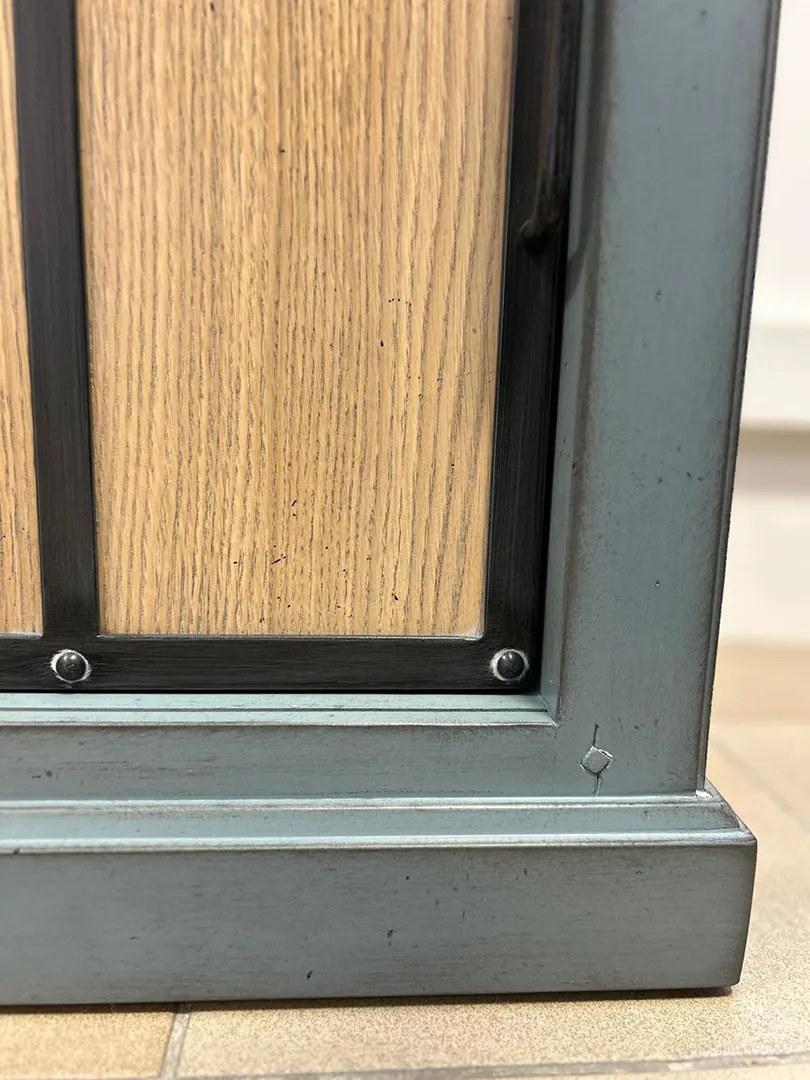 Meuble d'entrée Epure 2 portes coulissantes bleu – Image 11