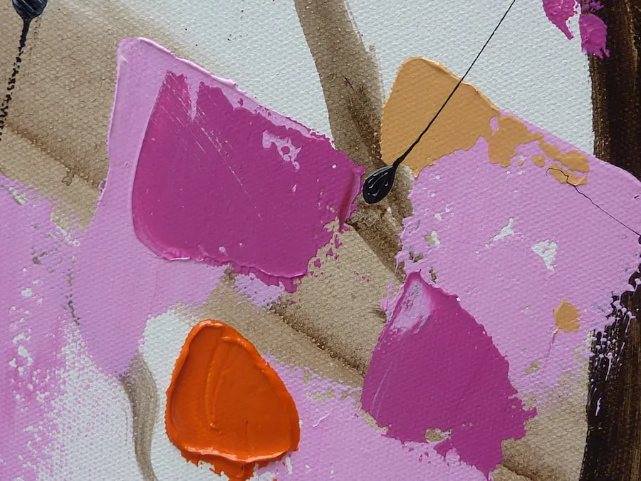 Peinture Cime rose – Image 3