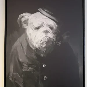 Peinture Pinacothèque bouledogue