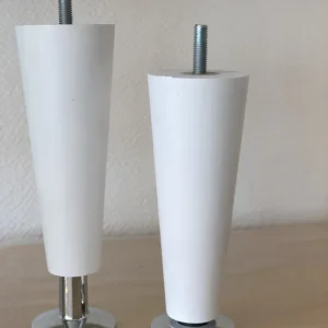 Pieds de lit Konix Blanc H15 - 17 cm