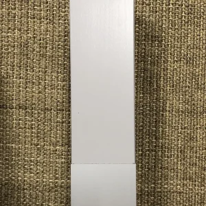 Pieds de lit carrés gris clair et alu H20 cm