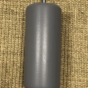 Pieds de lit cylindriques anthracite H15 cm