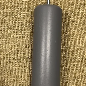 Pieds de lit cylindriques anthracite H20 cm