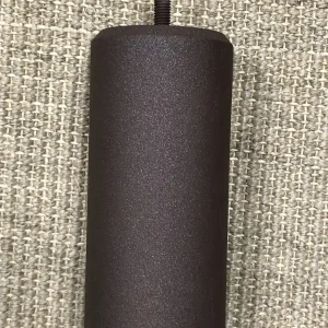 Pieds de lit cylindriques scintillants chocolat H15 cm