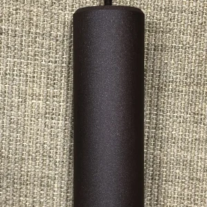 Pieds de lit cylindriques scintillants chocolat H20 cm