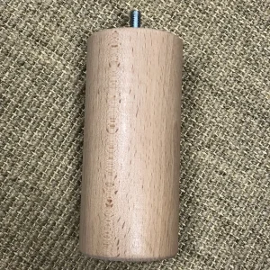 Pieds de lit cylindriques naturels H15 cm