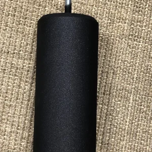 Pieds de lit cylindriques scintillants noirs H15 cm