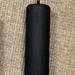 Pieds de lit cylindriques scintillants noirs H20 cm