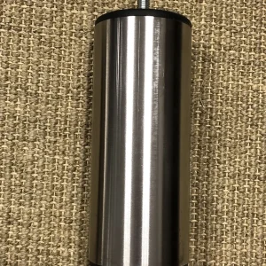 Pieds de lit cylindriques inox H15 cm