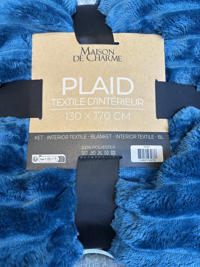 Plaid Cocon bleu