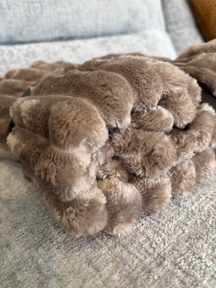 Plaid Cocon marron clair – Image 3