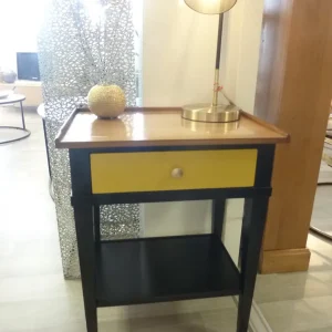 Porte lampe noir moutarde